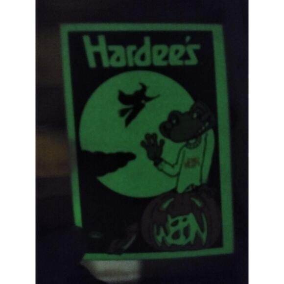 Hardees Ween Halloween Sticker Glow in Dark Witch Moon Gator Pumpkin Radio Promo - Picture 3 of 4